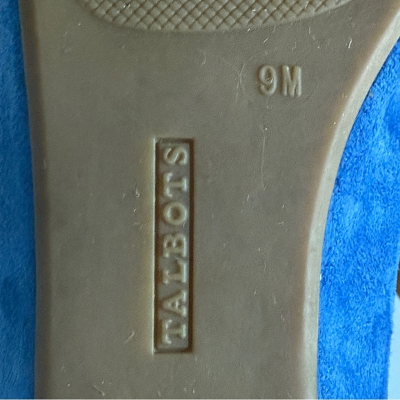 Talbots Francesca Suede Driving Flats Blue Tassel Detailing Size 9 - Picture 9 of 10